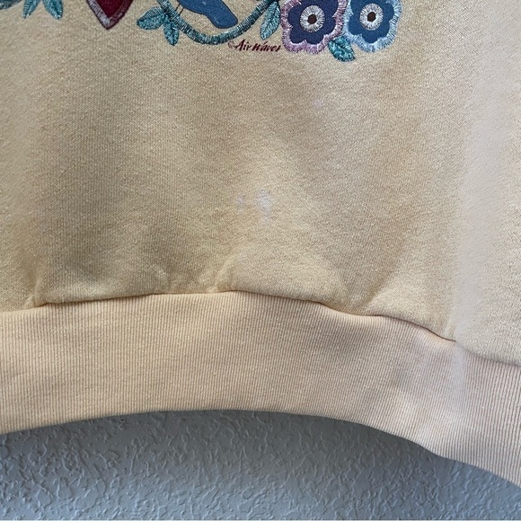 Fruit of The Loom Sweater Pullover Crew Vintage Floral Grandma Cottagecore Large - Picture 7 of 8